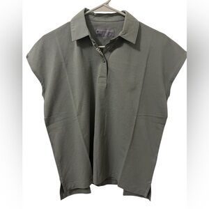 NWT Figspro XS Ella Scrub Polo Olive Green Color